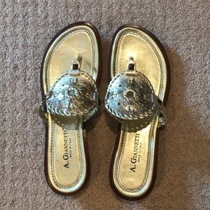 Women’s gold sandals